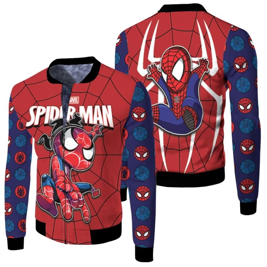 Spider Man No Way Home Spider Man Chibi Spider Logo Red 3D Designed Allover Gift For Spider Man Fans Bomber Jacket Spider Man No Way Home Spider Man Chibi Spider Logo Red 3D Designed Allover Gift For Spider Man Fans Bomber Jacket