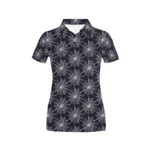 Spider Web Print Design Lks303 Women'S Polo Shirt