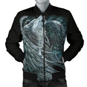 Spiral Wolf Spirit Men's Bomber Jacket A31 Bomber Jacket