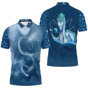 Spirited Away No Face Kaonashi Dragon Haku For Anime Fan Polo Shirt
