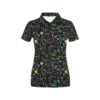Splatter Multicolor Print Design Lks302 Women'S Polo Shirt