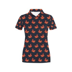 Squirrel Print Design Lks306 Women'S Polo Shirt