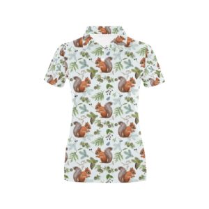 Squirrel Print Design Lks308 Women'S Polo Shirt
