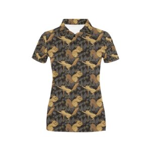 Squirrel Print Design Lks309 Women'S Polo Shirt