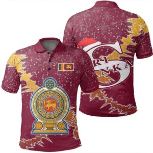 Sri Lanka Christmas Coat Of Arms Polo Shirt X Style J78