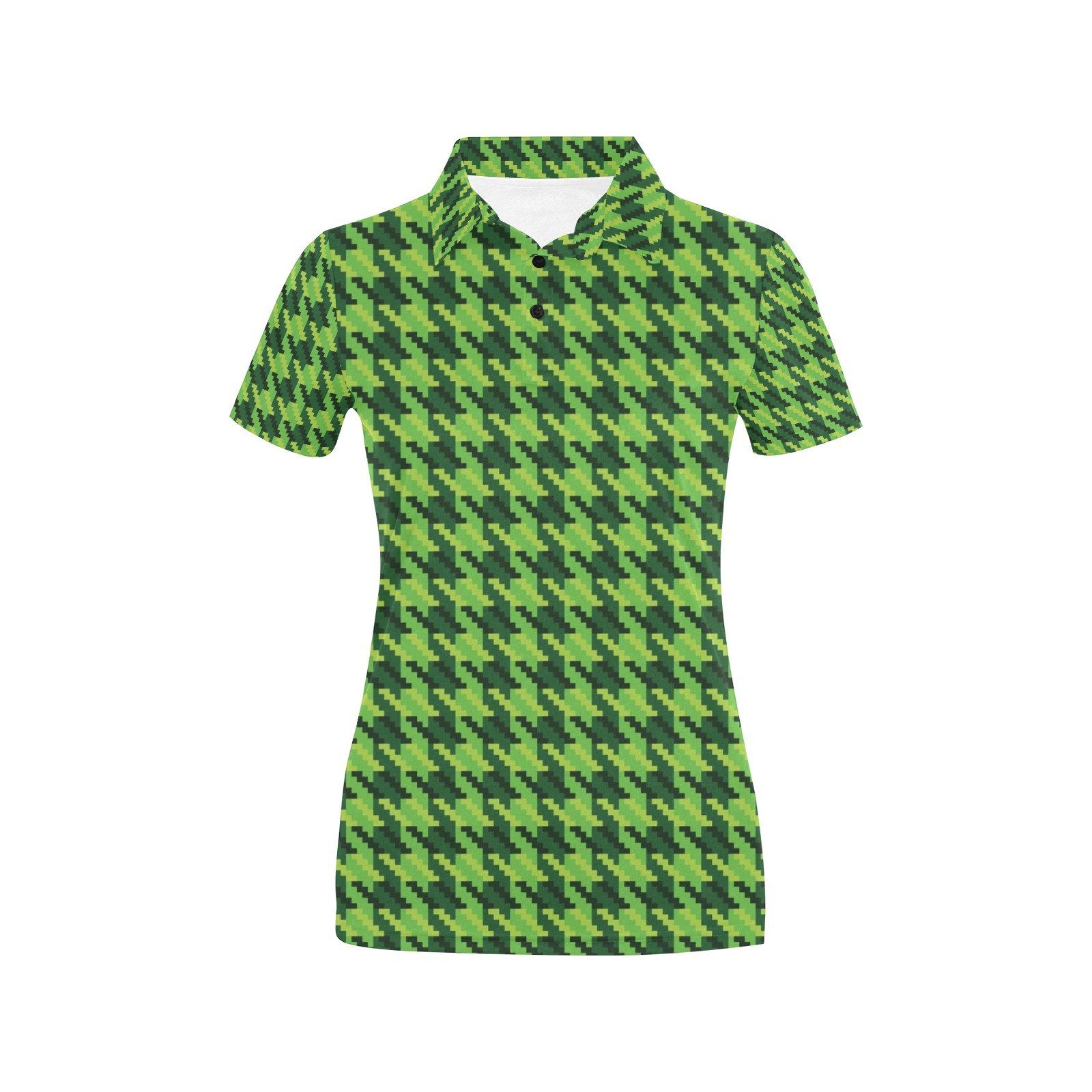 St Patricks Day Houndstooth Pattern Print Lks301 Women'S Polo Shirt St Patricks Day Houndstooth Pattern Print Lks301 Women'S Polo Shirt