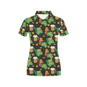 St Patricks Day Print Design Lks303 Women'S Polo Shirt