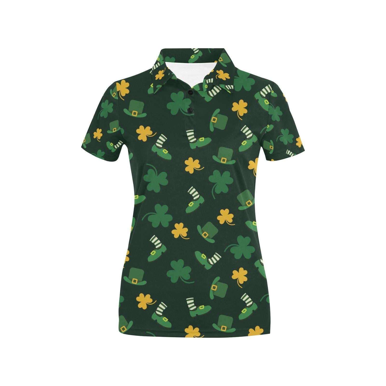 St Patricks Day Print Design Lks306 Women'S Polo Shirt St Patricks Day Print Design Lks306 Women'S Polo Shirt