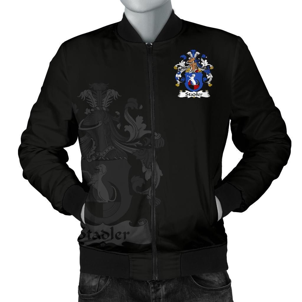 Stadler Germany Men's Bomber Jacket - German Family Crest A7 Bomber Jacket Stadler Germany Men's Bomber Jacket - German Family Crest A7 Bomber Jacket