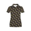 Star Gold Print Design Lks302 Women'S Polo Shirt