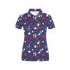 Star Print Design Lks304 Women'S Polo Shirt