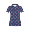 Star Red Blue Print Design Lks301 Women'S Polo Shirt