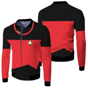 Star Trek Captain Uniform Costume 3D Jersey Bomber Jacket