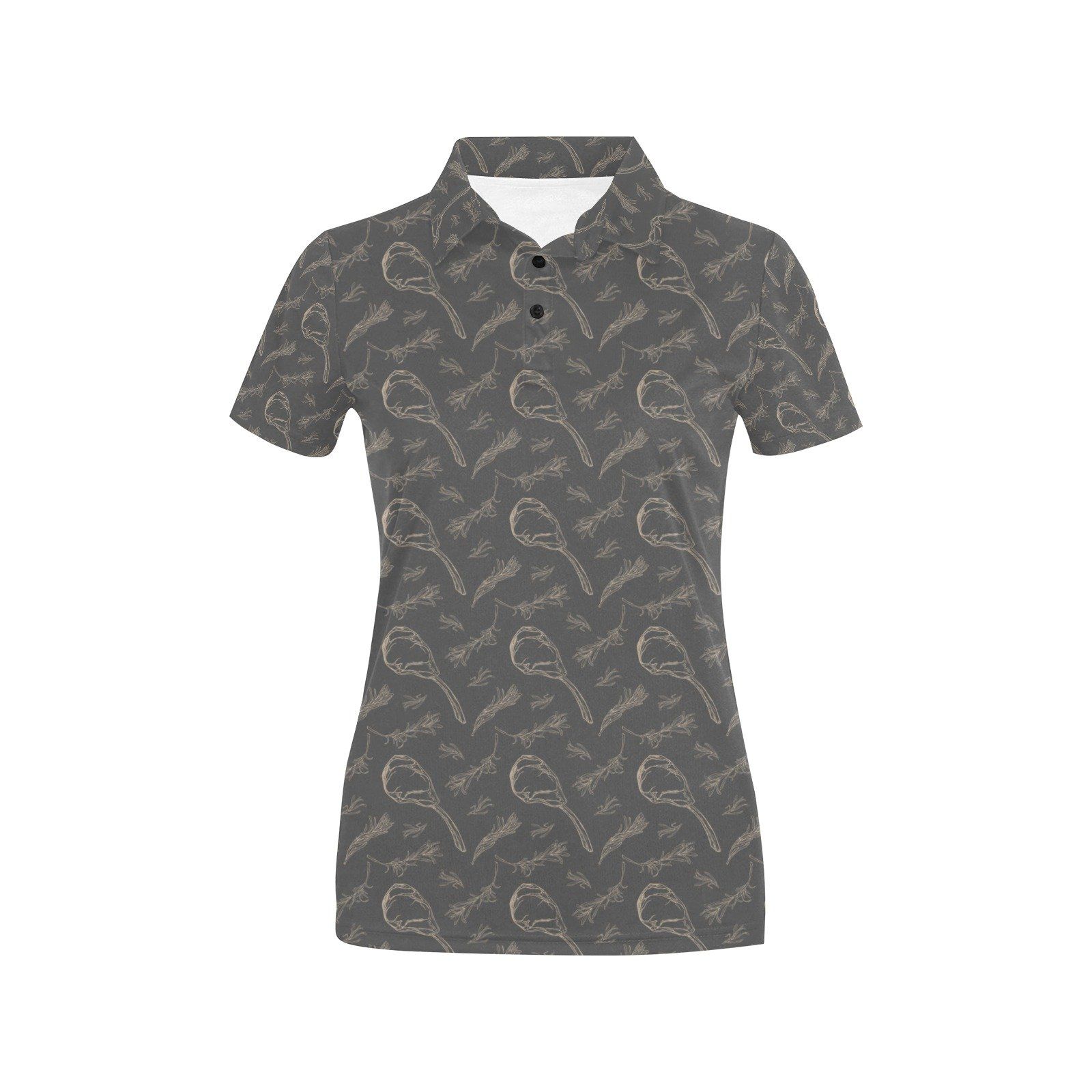 Steak Print Design Lks302 Women'S Polo Shirt Steak Print Design Lks302 Women'S Polo Shirt