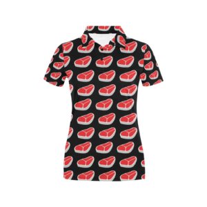 Steak Print Design Lks303 Women'S Polo Shirt