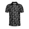 Stickfigures Playing Tennis Short Sleeve Polo Shirt #H