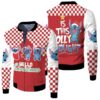 Stitch Christmas Hello Christmas Is This Holly Enough Red Plaid 3D Designed Allover Gift For Stitch Fans Christmas Fans Bomber Jacket