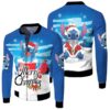Stitch Christmas Merry Christmas Enjoy In Winter Blue 3D Designed Allover Gift For Stitch Fans Christmas Fans Bomber Jacket