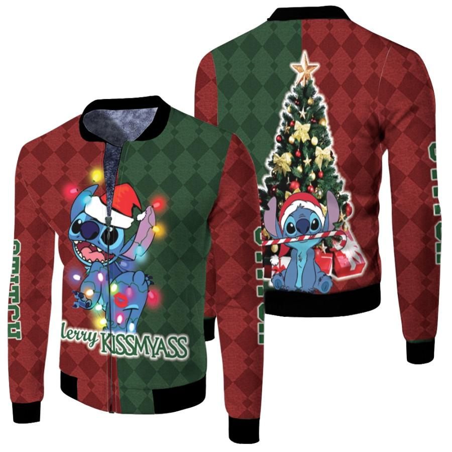 Stitch Christmas Merry Kissmyass Fairy Lights Candy Cane Gift Christmas 3D Designed Allover Gift For Stitch Fans Christmas Fans Bomber Jacket Stitch Christmas Merry Kissmyass Fairy Lights Candy Cane Gift Christmas 3D Designed Allover Gift For Stitch Fans Christmas Fans Bomber Jacket