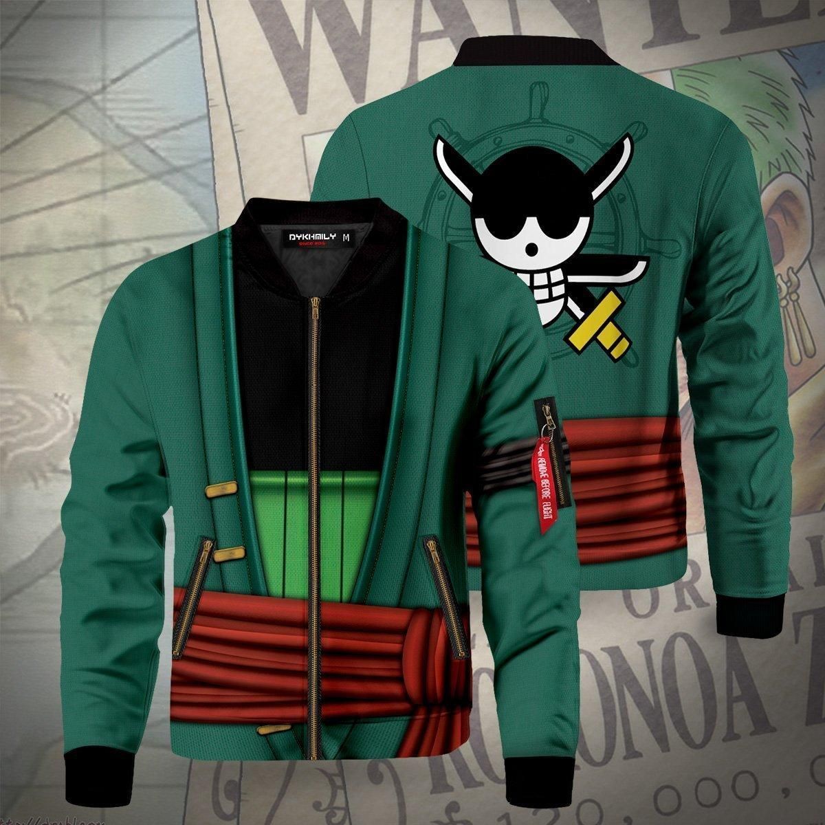 Strongest Swordsman Zoro Bomber Jacket Strongest Swordsman Zoro Bomber Jacket