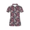 Sugar Skull Print Design Lks303 Women'S Polo Shirt