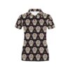 Sugar Skull Print Design Lks304 Women'S Polo Shirt