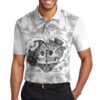 Sugar Skull Skeleton Till Death Do Us Part Calavera Couple Polo Shirt #V