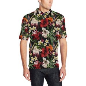 Summer Floral Pattern Print Design Sf03 Men Polo Shirt
