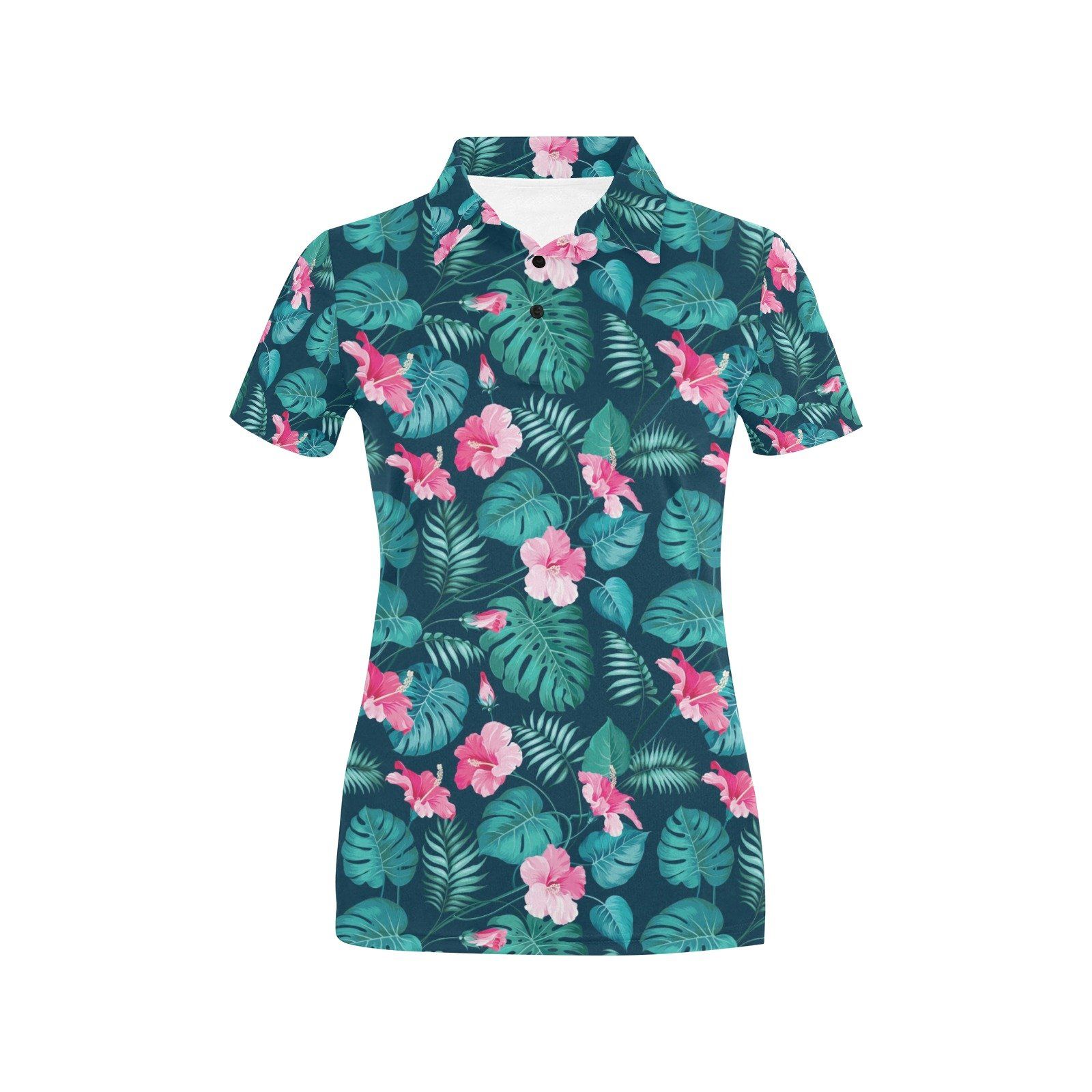 Summer Floral Print Design Lks301 Women'S Polo Shirt Summer Floral Print Design Lks301 Women'S Polo Shirt