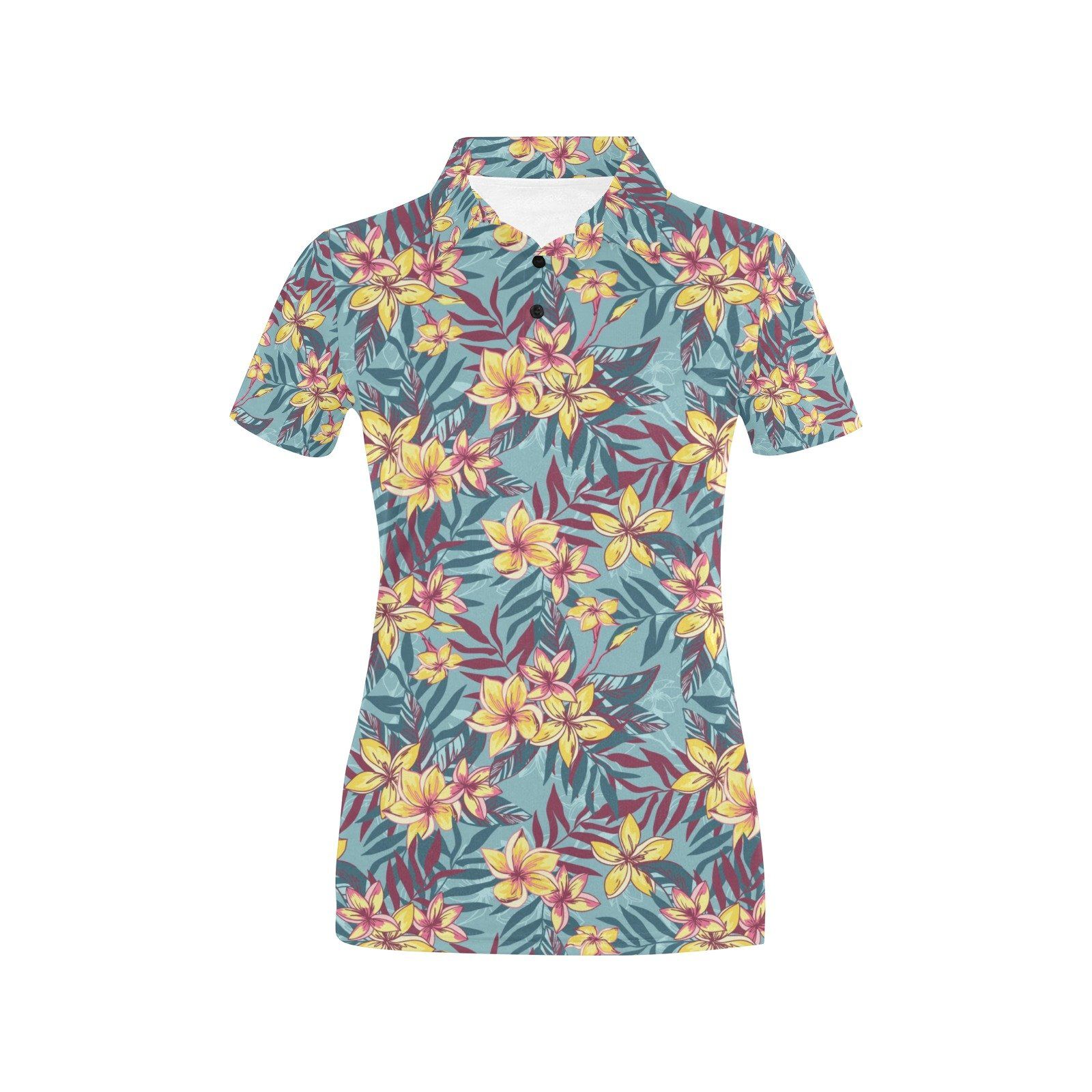 Summer Floral Print Design Lks304 Women'S Polo Shirt Summer Floral Print Design Lks304 Women'S Polo Shirt