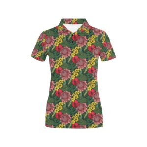 Summer Floral Print Design Lks305 Women'S Polo Shirt