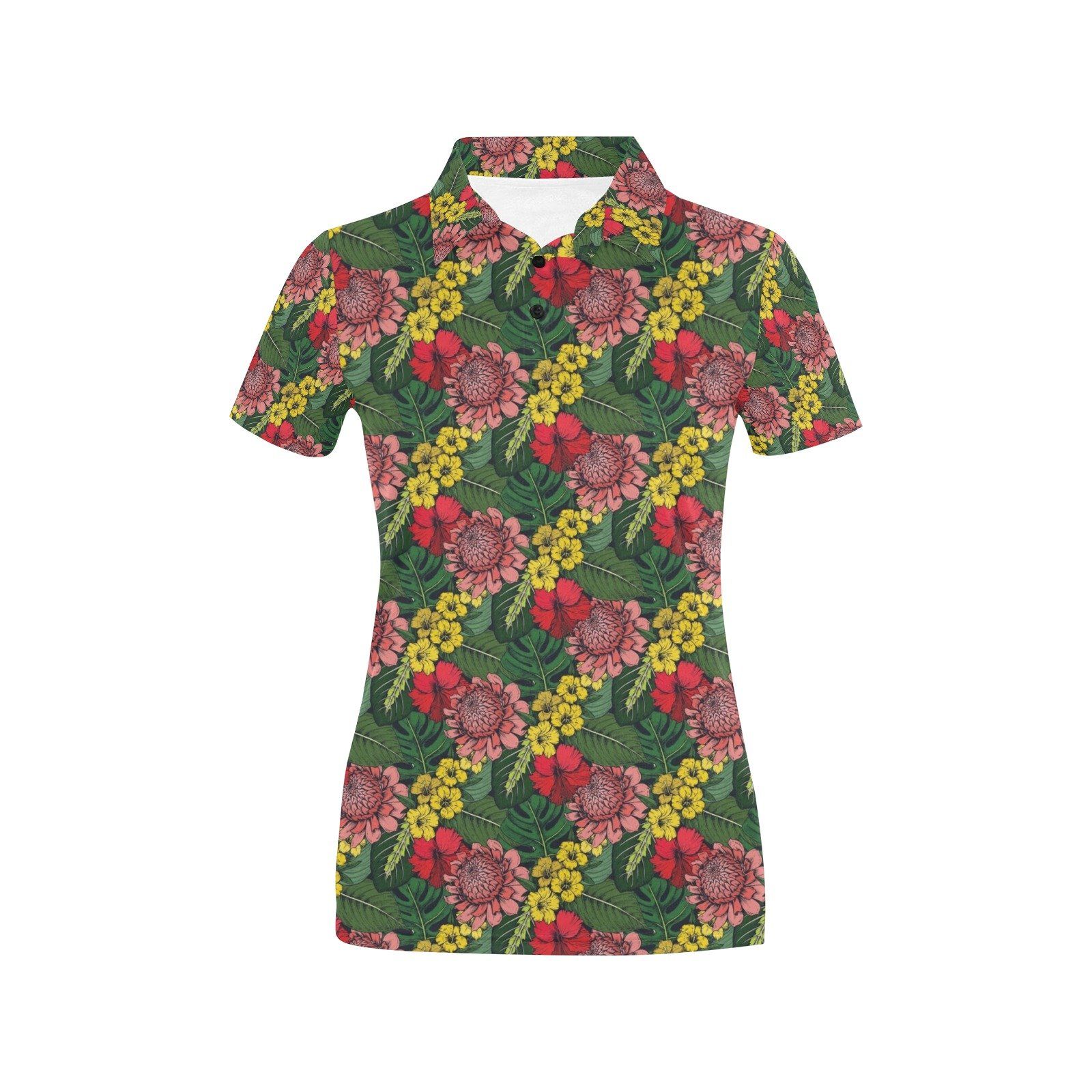 Summer Floral Print Design Lks305 Women'S Polo Shirt Summer Floral Print Design Lks305 Women'S Polo Shirt