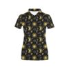 Sun Moon Print Design Lks301 Women'S Polo Shirt