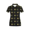 Sun Moon Print Design Lks304 Women'S Polo Shirt