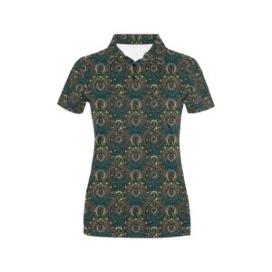 Sun Moon Print Design Lks307 Women'S Polo Shirt
