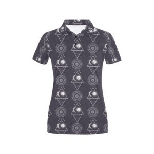 Sun Moon Print Design Lks309 Women'S Polo Shirt