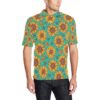 Sunflower Pattern Print Design Sf013 Men Polo Shirt