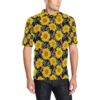 Sunflower Pattern Print Design Sf014 Men Polo Shirt