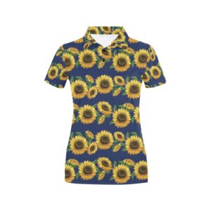Sunflower Print Design Lks307 Women'S Polo Shirt