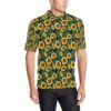 Sunflower Realistic Print Pattern Men Polo Shirt