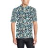 Surf Wave Pattern Men Polo Shirt