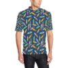 Surfboard Pattern Print Men Polo Shirt