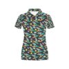 Surfboard T Rex Print Design Lks301 Women'S Polo Shirt