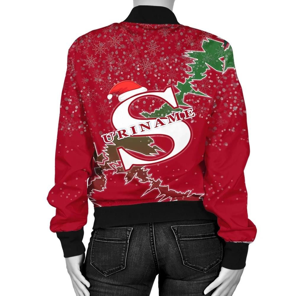 Suriname-Christmas-Coat-Of-Arms-Women-Bomber-Jacket-X-Style-J78-Bomber-Jacket-1