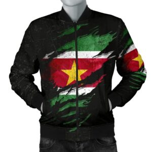 Suriname In Me Men's Bomber Jacket - Special Grunge Style A31 Bomber Jacket