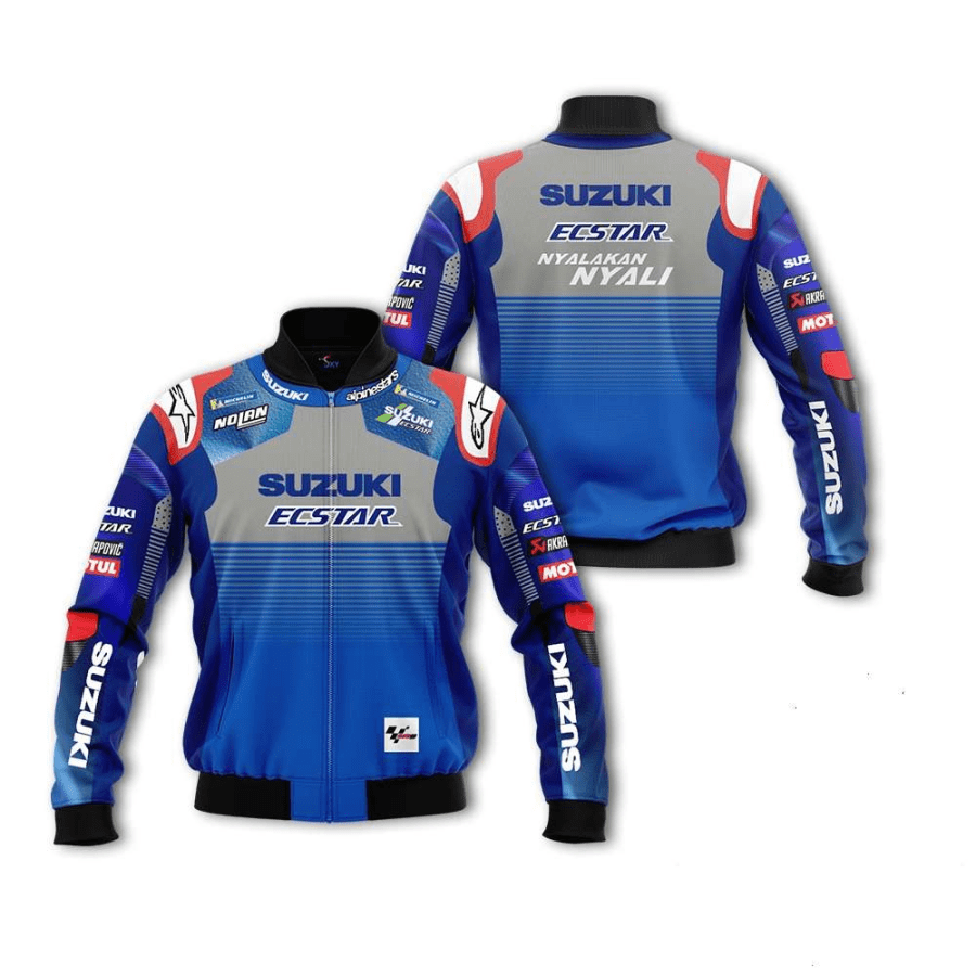 Suzuki Ecstar Blue Bomber Jacket Suzuki Ecstar Blue Bomber Jacket