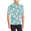 Swan Pattern Print Design 03 Men Polo Shirt