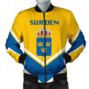 Sweden Coat Of Arms Men Bomber Jacket Lucian Style J5W Bomber Jacket