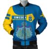 Sweden Coat Of Arms Men Bomber Jacket  Simple Style J78 Bomber Jacket