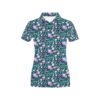 Sweet Pea Print Design Lks303 Women'S Polo Shirt